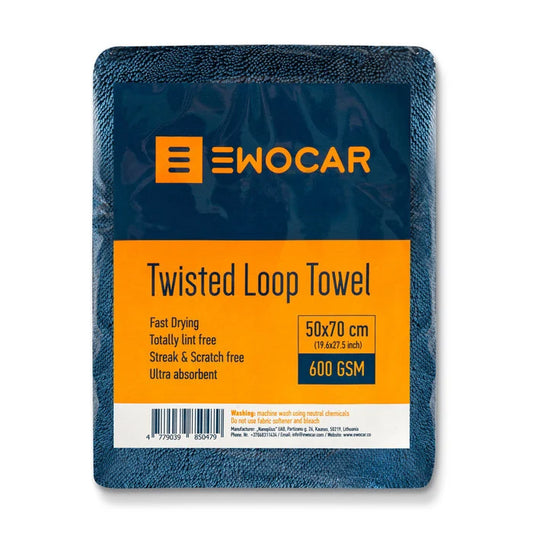 Ewocar Twisted Loop Towel 50x70cm, 600GSM